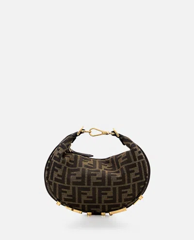 Fendi Women Mini Gram Jacquard Bag In Multi