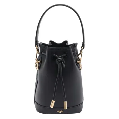 Fendi Women Mini Mon Tresor Bucket Bag In Black