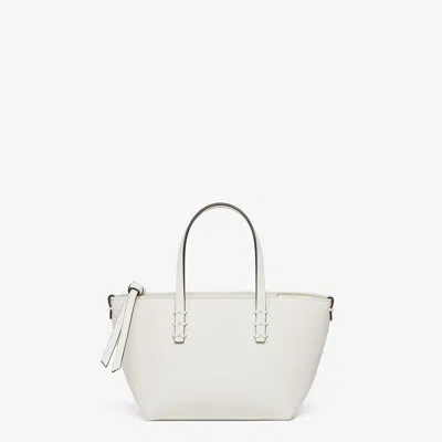 Fendi Fashion Forward Mini Roll Handbag In Beige