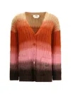 Fendi Women Mohair And Wool Blend Cardigan In Multi