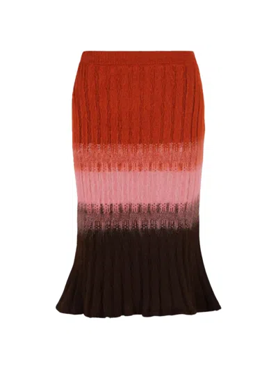 FENDI FENDI WOMEN MOHAIR AND WOOL SKIRT