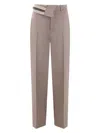 Fendi Ash Mohair Wool Trousers