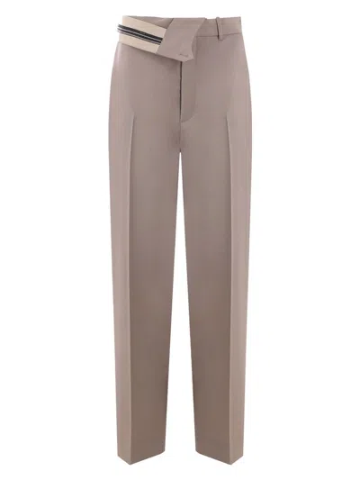 FENDI WOMEN'S MOHAIR WOOL TROUSERS