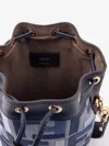 Fendi Borsa A Secchiello Mon Tresor In Tela Ricamata Donna In Multi