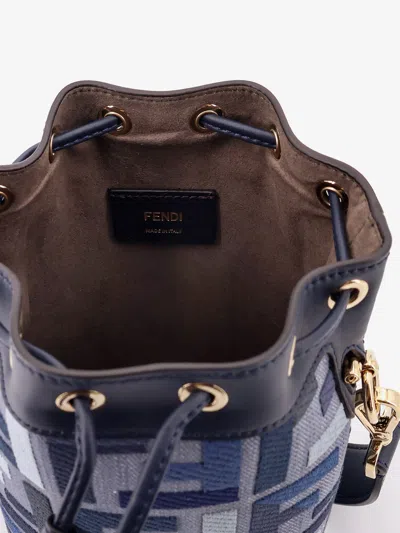 Fendi Women Mon Tresor Jacquard Ff Fabric Crossbody Bag