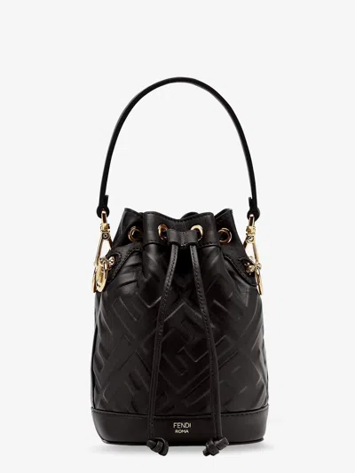 FENDI FENDI WOMEN MON TRESOR LEATHER BUCKET BAG