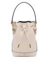 Fendi Women Ivory Leather Mon Tresor Bucket Bag In Multi