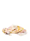 Fendi Moonlight Echoes Geometric-print Silk Scarf In Pink
