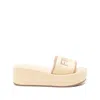 Fendi Slippers Sunshine In Rafia Donna In Neutral