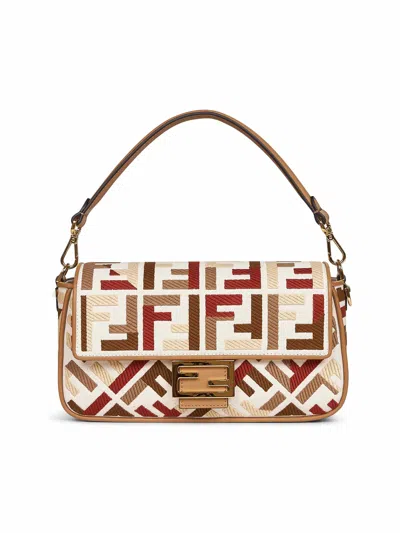 Fendi Women Multicolor Baguette Shoulder Bag