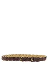 Fendi Multicolor Ff Braided Adjustable Belt In Multicolor