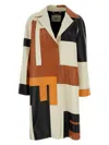 Fendi Soprabito In Nappa Multicolor Donna