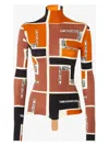 Fendi Lightweight Long-sleeved Knit Top For In Orange