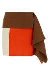 Fendi Multicolour Wool Short Skirt
