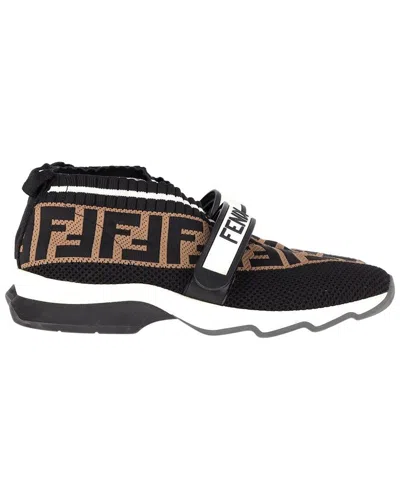 FENDI FENDI WOMEN'S NYLON LOGO SNEAKER (AUTHENTIC PRE-LOVED)