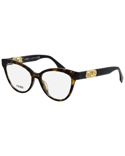 Fendi Women's O'lock 53mm Optical Frames In Brown