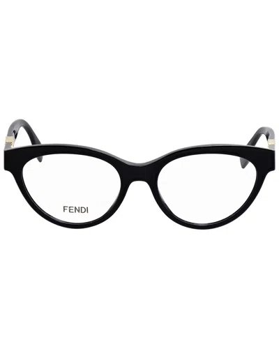 Fendi Women's O'lock 53mm Optical Frames In Black