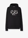 Fendi Women Oversize Cotton Sweatshirt In Black