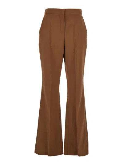 Fendi Women Pantalone Wool Mohair Ta In Brown