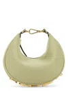 Fendi Women Pastel Green Leather Mini Graphy Handbag