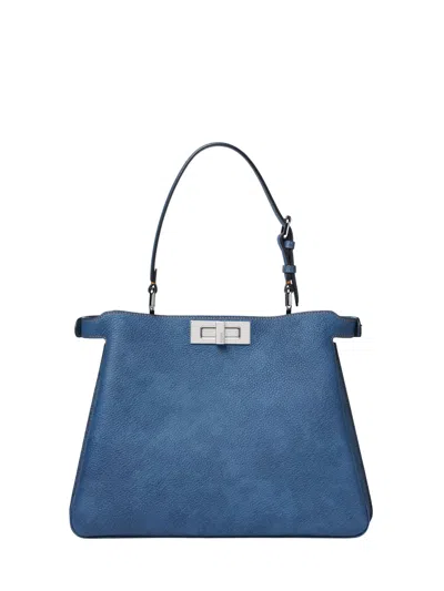 Fendi Women Peekaboo Bag In Blue