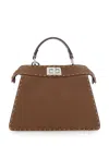 Fendi Peekaboo Iseeu Small Handbag In Brown