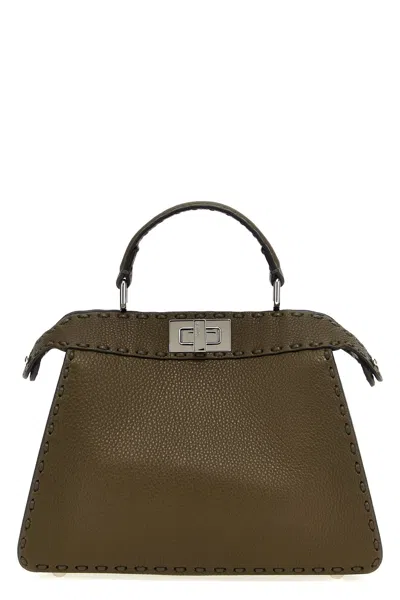 Fendi Women 'peekaboo Iseeu Small' Handbag In Green