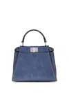 Fendi Peekaboo Mini Handbag In Blue