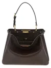 Fendi Medium Soft Shoulder Bag With Top Handle In Brown