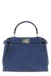 Fendi Pekaboo Soft Mini Hand Bags Light Blue In Blue