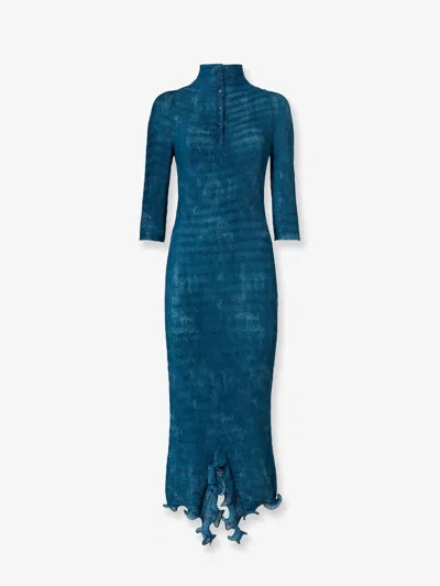 FENDI FENDI WOMEN PLEATED MIDI DRESS