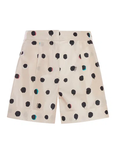 Fendi Women Polka Dot Moth Shorts In Multi