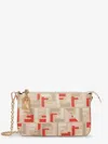 Fendi Women Pouch Baguette Ff Jacquard Fabric Shoulder Bag In Multi