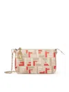 Fendi Women Pouch With Fabric Chain