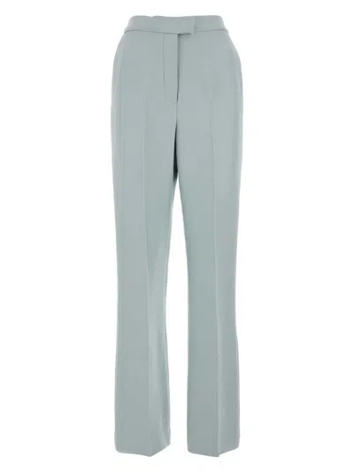 FENDI WOMEN'S POWDER BLUE WOOL BLEND PANT