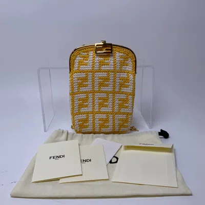 Fendi Women Pre-loved Bag Brand New Condition In Yellow