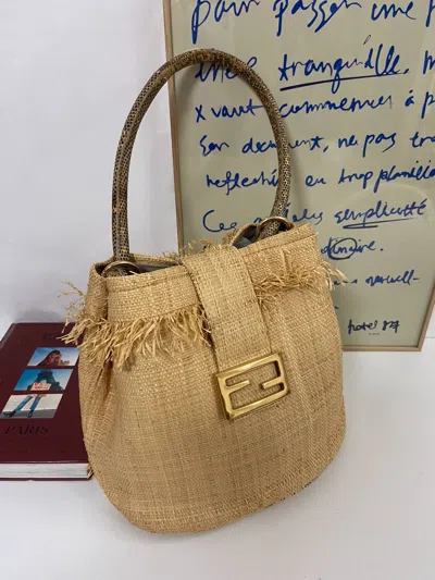Fendi Women Pre-loved Bag Very Good Condition In Nude