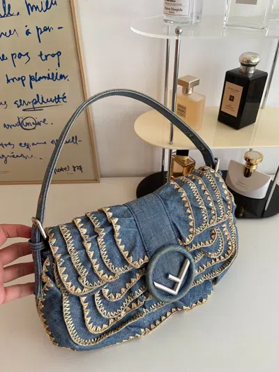 Fendi Women Pre-loved Bag Very Good Condition In Blue