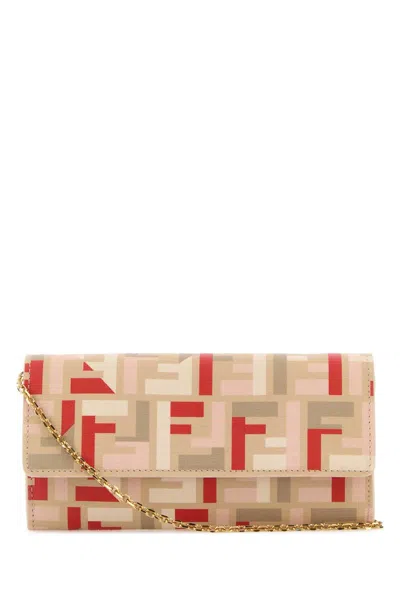 Fendi Women Printed Canvas Continental Wallet In Multi