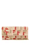 Fendi Women Printed Canvas Continental Wallet In Neutral