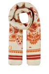 Fendi Women Printed Silk Ff Foulard In Multi