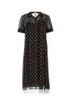 Fendi Women Printed Silk Shirt Dress In Multicolor