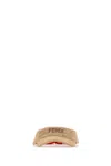 Fendi Women Raffia Hat In Brown