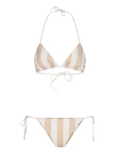 Fendi Reversible Bikini In Neutral