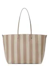 Fendi Pequin Striped And Ff Fabric Roll Large Reversible Shopper
