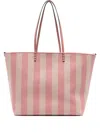Fendi Women Roll Large Striped Tote Bag In Multi