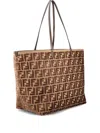 Fendi Women Roll Large Velvet Tote Bag In Multi