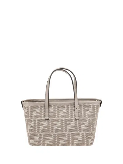 Fendi Women Roll Mini Handbag In Cream