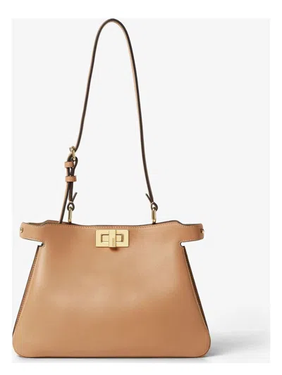 Fendi Women's Roll Small Shopping Bag In Cappuccino