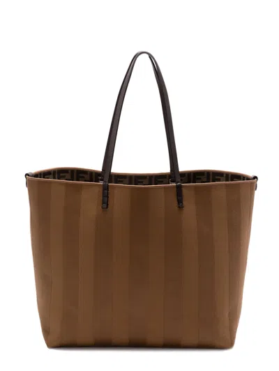 Fendi Women Roll Tote Bag In Brown